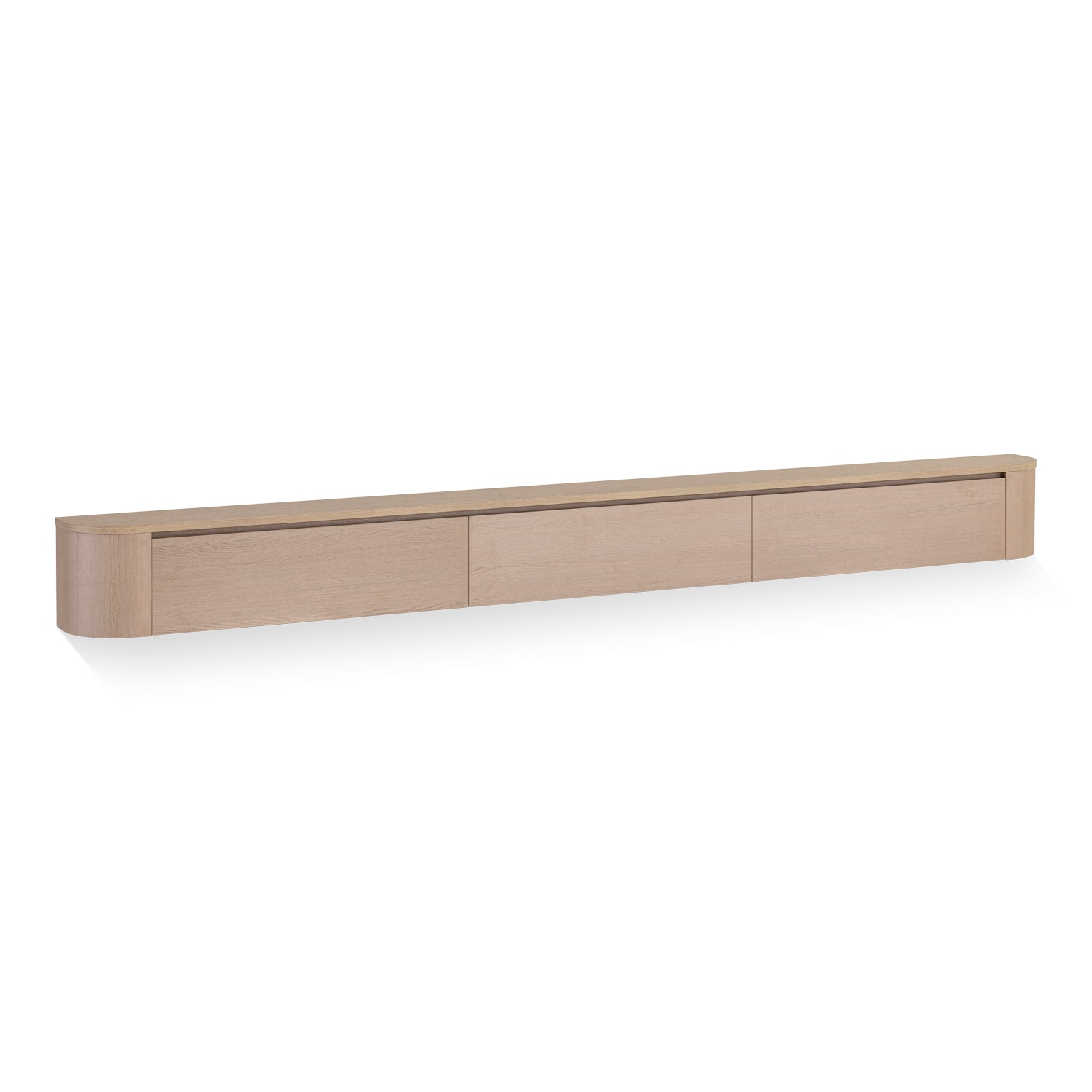 Japandi Tv Meubel Licht Beige Eiken L240x D32 x H28 cm